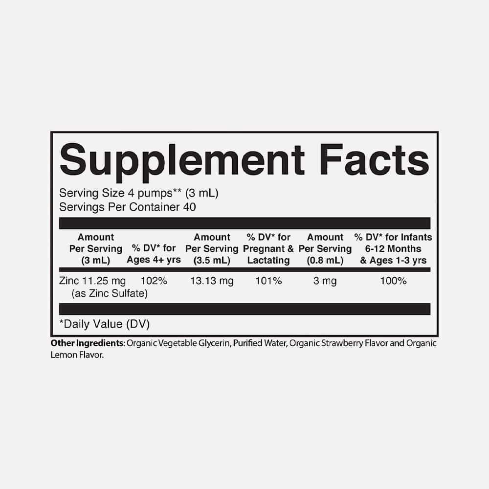 Zinc Sulfate 25mg - 80 Liquid Servings (Pack of 2)