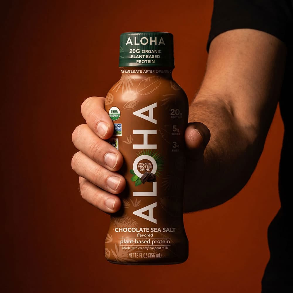 Organic Plant Protein Shake 20g - 12 Bottles (Chocolate Sea Salt)