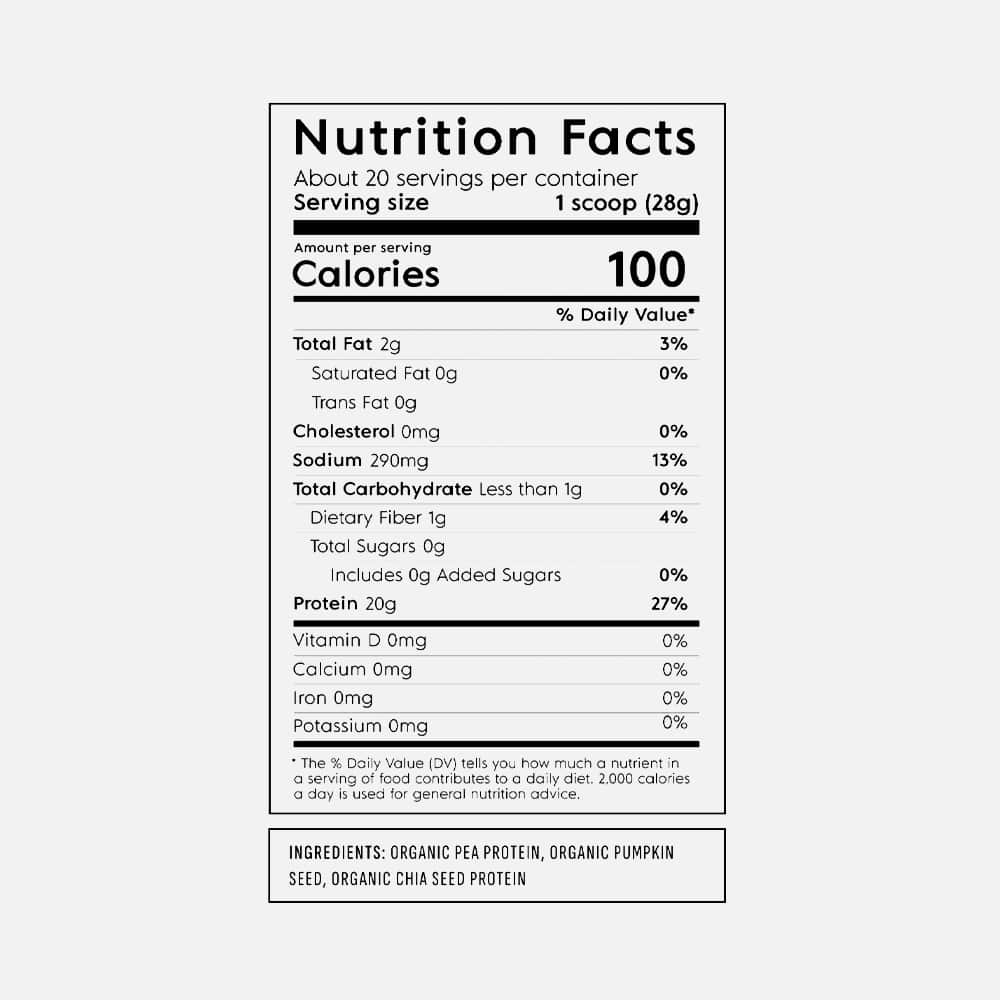 Truvani Organic Plant Protein - 20 Servings Powder