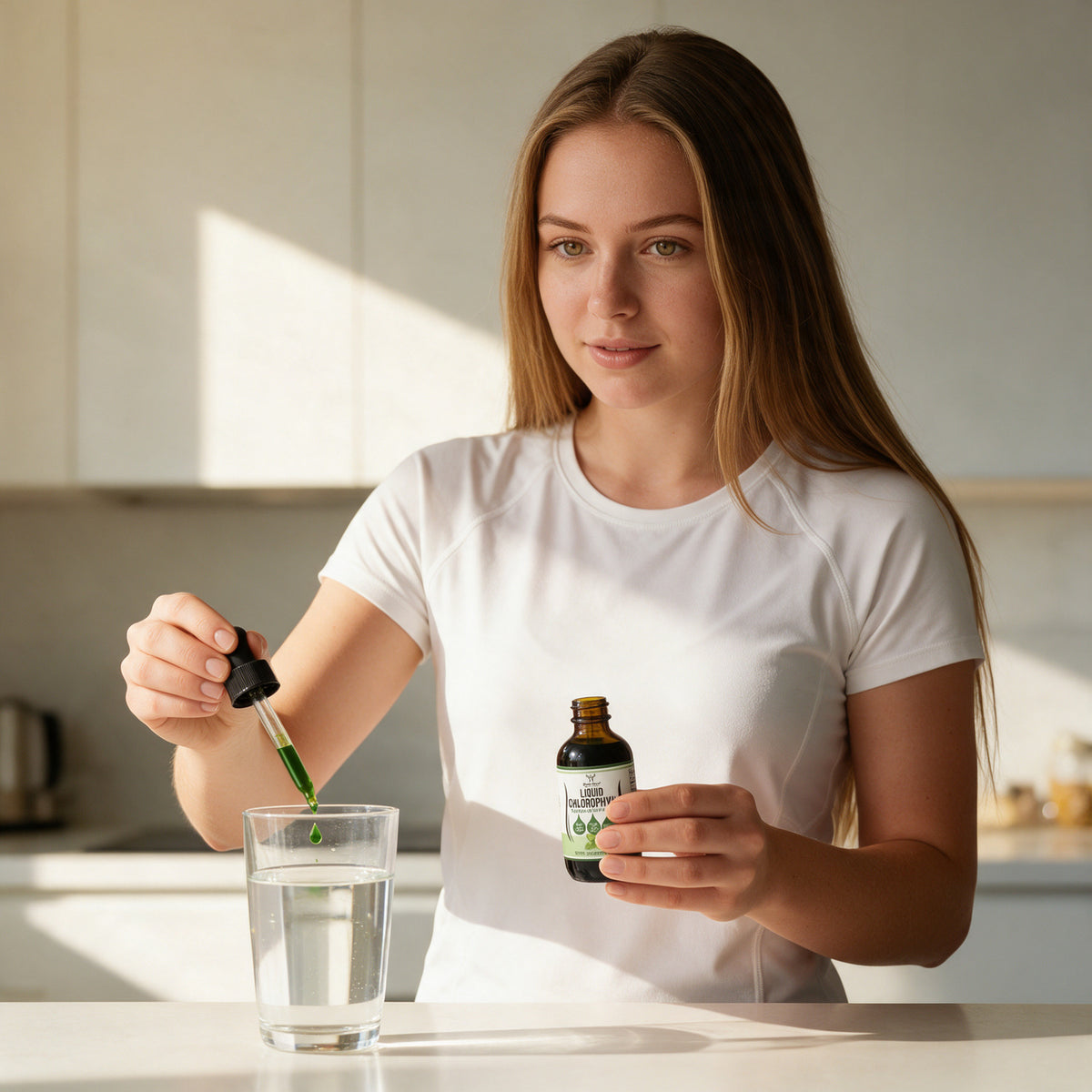 Double Wood Supplements - Chlorophyll Liquid Drops (Peppermint) - 2 Fl Oz