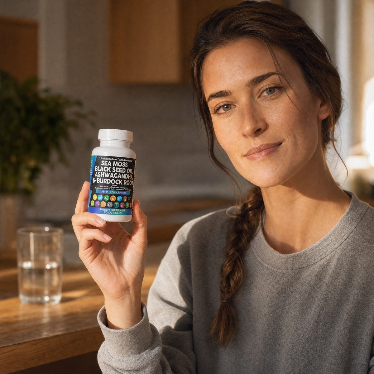 Clean Nutraceuticals - 15-in-1 Sea Moss Multi-Mineral - 60 Capsules