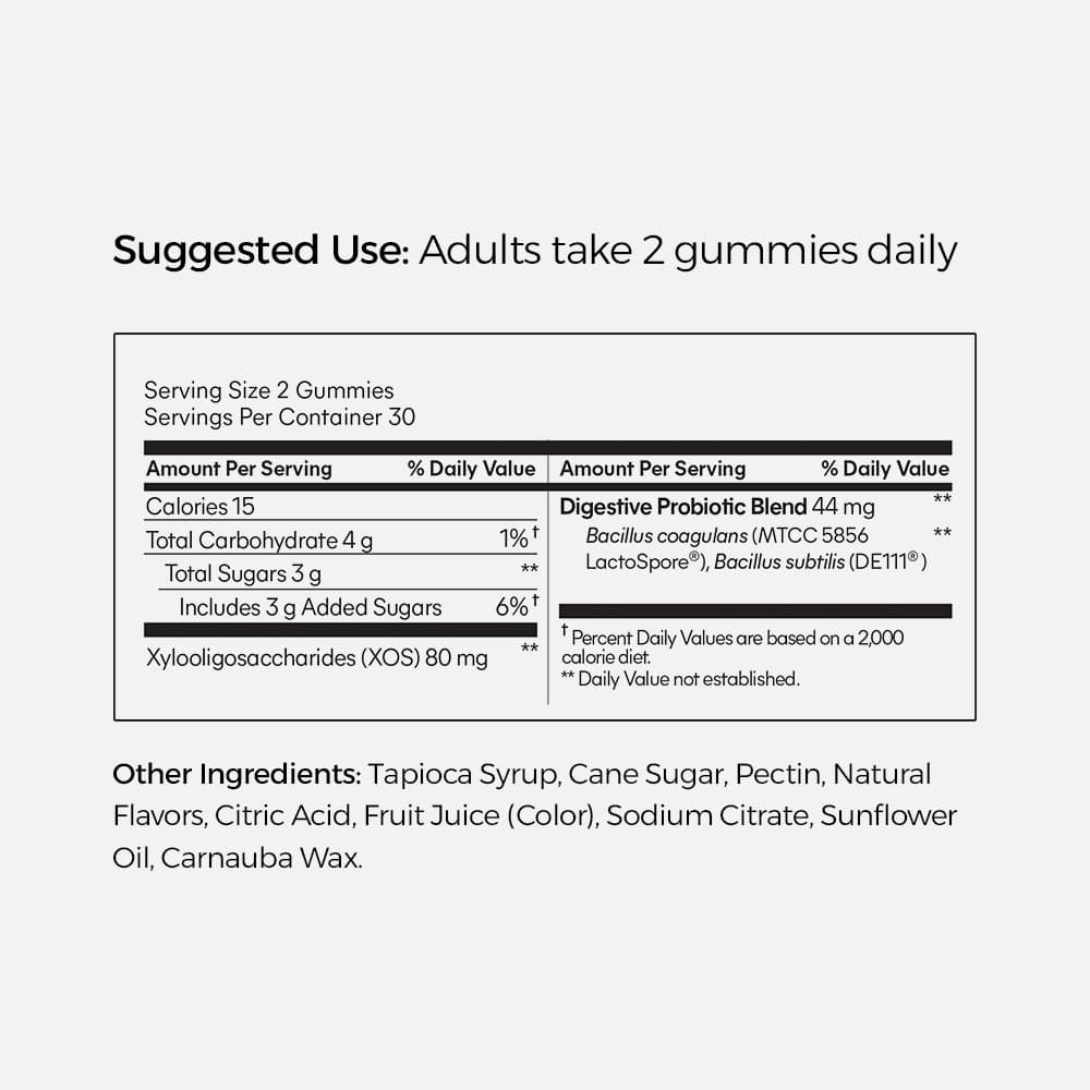 Probiotic & Prebiotic 3 Billion CFU - 60 Gummies