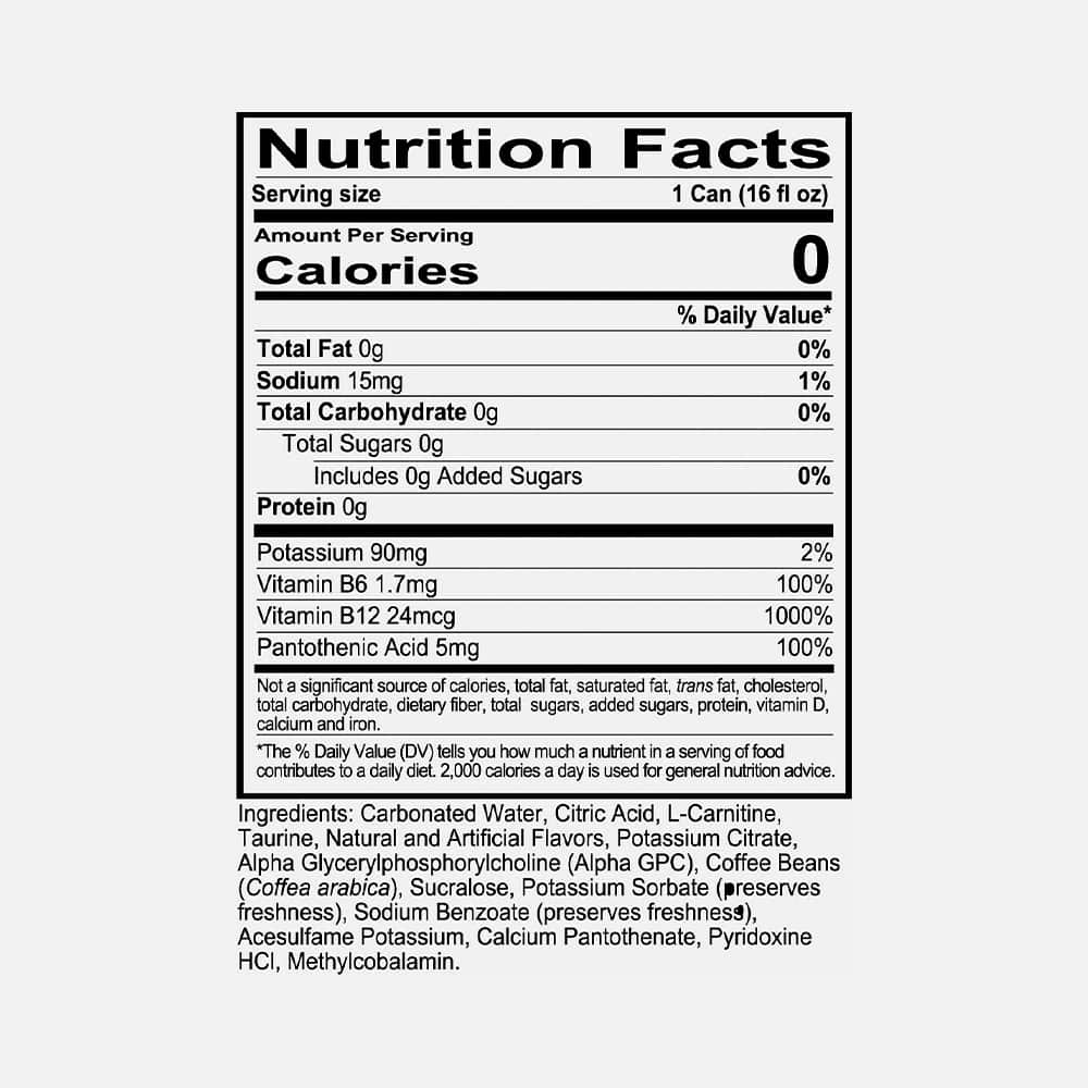 REDCON1 Energy Drink 200mg - 12 Cans (Freedom Frost)
