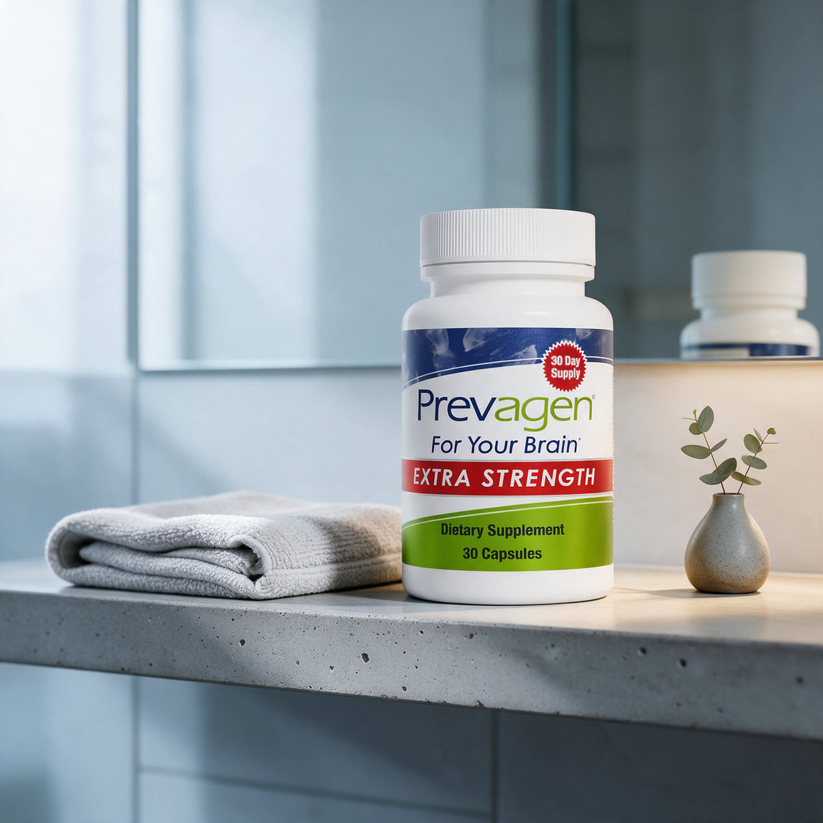 Prevagen - Extra Strength - 20mg Apoaequorin + Vitamin D3 - 30 Capsules