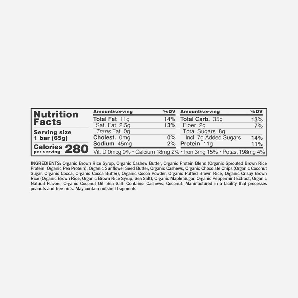 GoMacro Mint Chocolate Chip Protein 11g - 12 Bars
