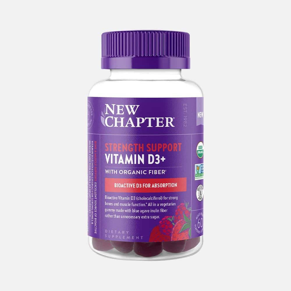 Organic Vitamin D3 1000 IU - 60 Gummies (Mixed Berry)