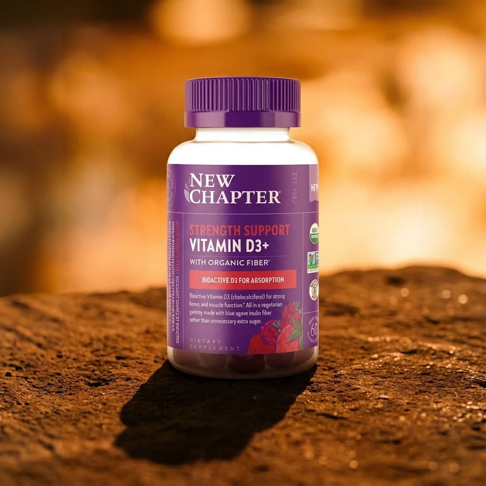 Organic Vitamin D3 1000 IU - 60 Gummies (Mixed Berry)