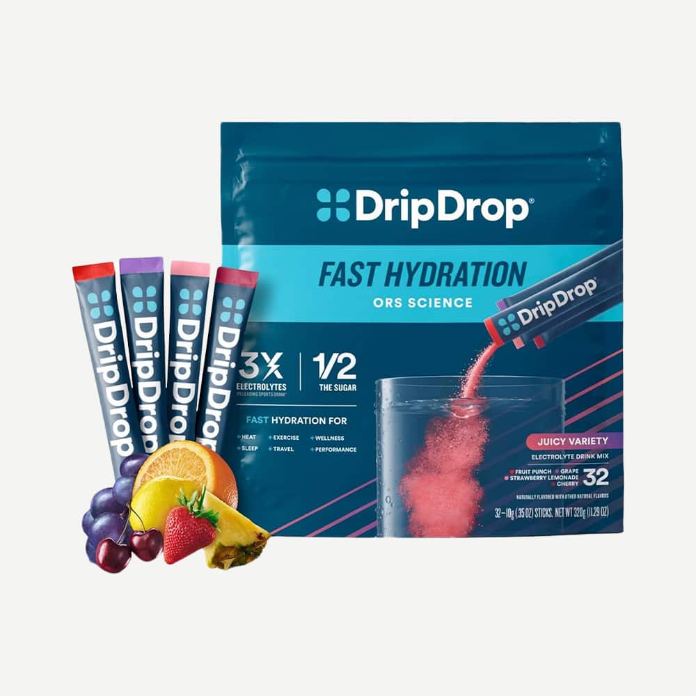 DripDrop ORS Juicy Variety Pack - 192 Powder Sticks