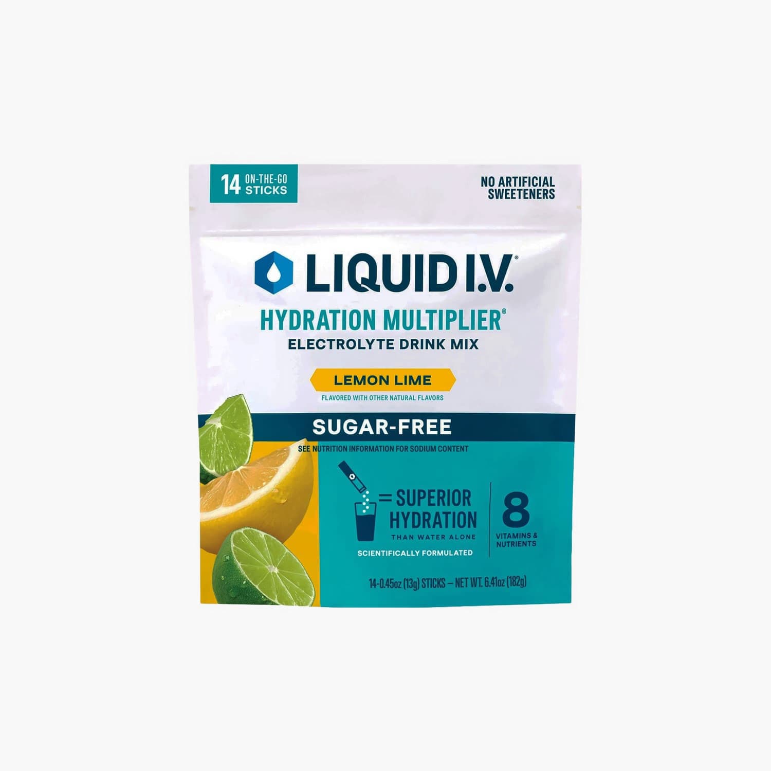 Liquid I.V. - Sugar-Free Hydration Multiplier - Lemon Lime 14 Sticks