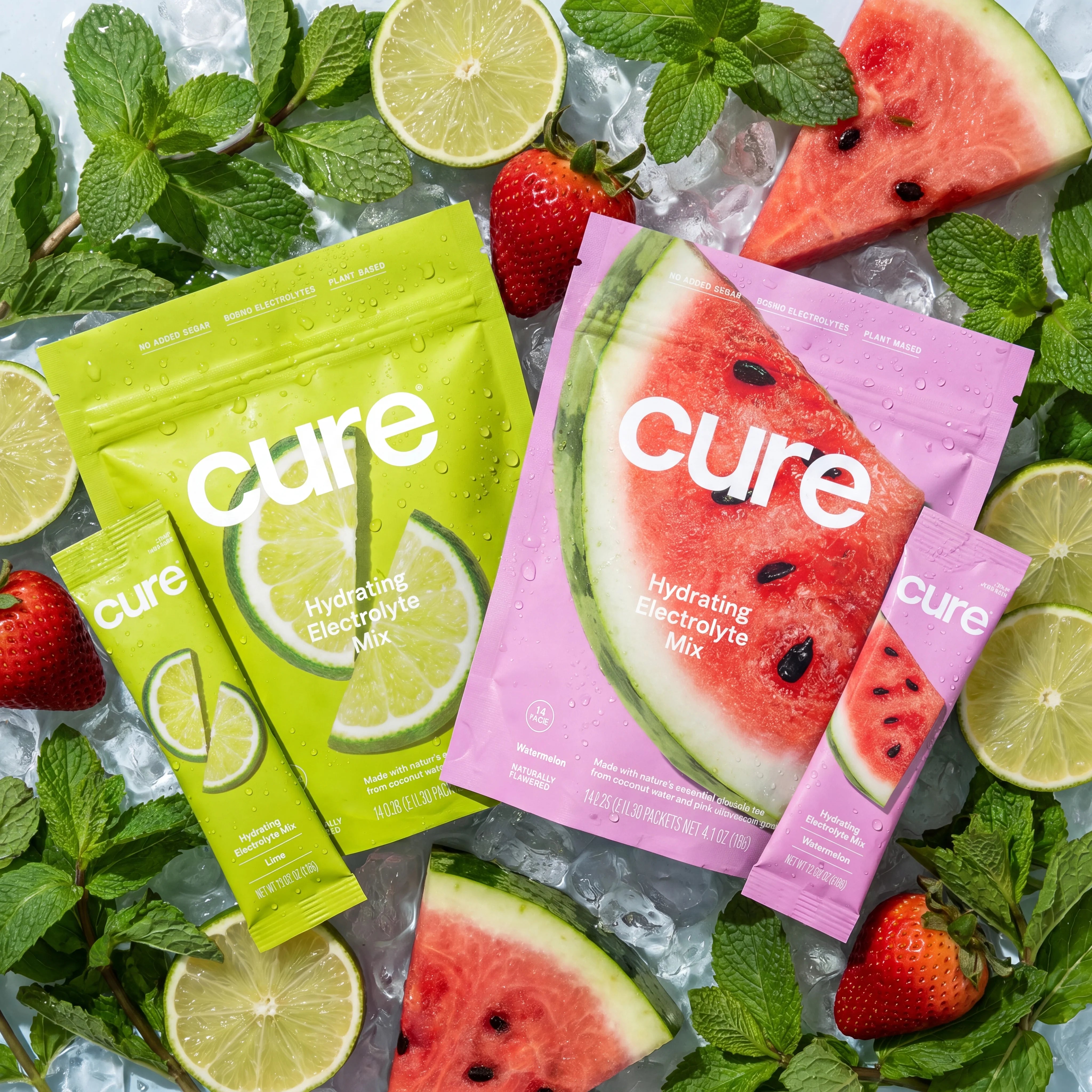 Electrolyte Drink Mix -Watermelon + Lime Bundle 28 Powder Packets