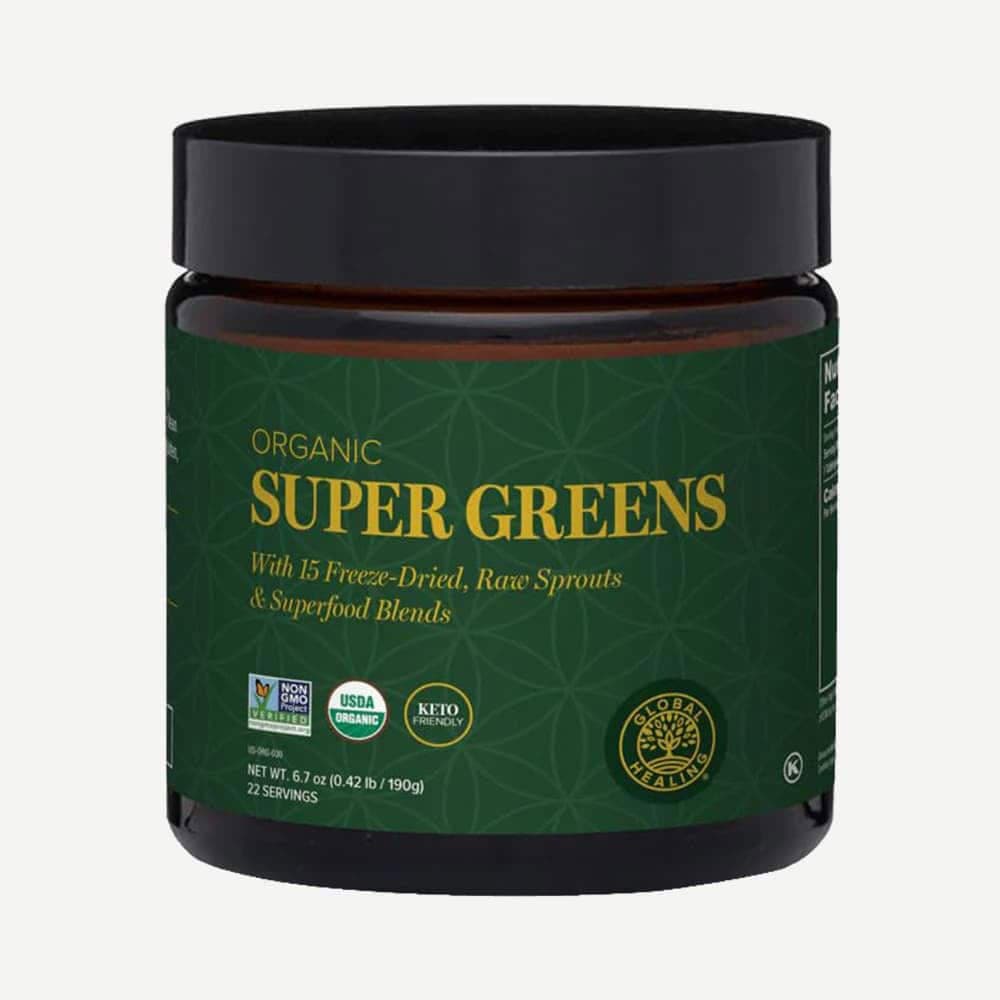 Organic Super Greens Powder Blend - 6.7 oz Powder
