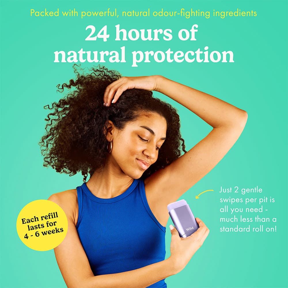 Wild Natural Deodorant 40g - 3 Refill Sticks (Coconut & Vanilla)