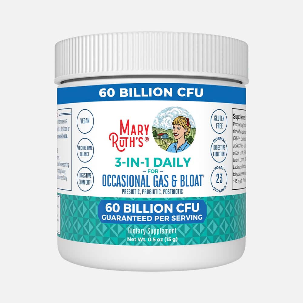 3-in-1 Gas & Bloat Probiotic 60 Billion CFU - Powder