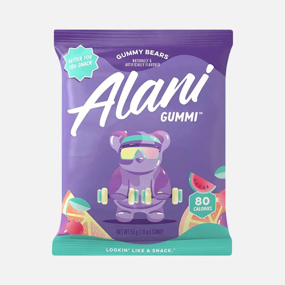 Alani Nu Gummi Gummy Bears – High-Fiber, Low-Sugar Snack (12-Pack)