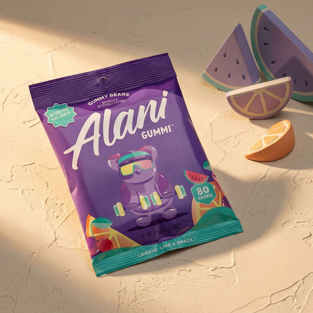 Alani Nu Gummi Gummy Bears – High-Fiber, Low-Sugar Snack (12-Pack)