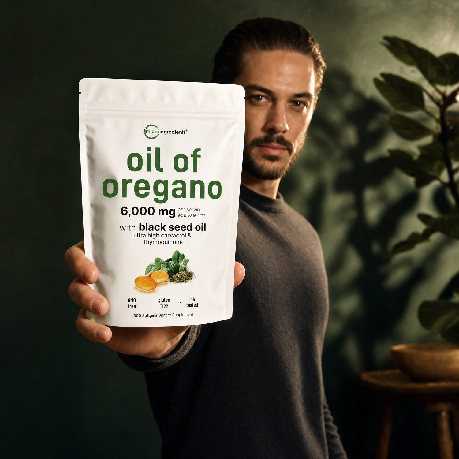 Oil of Oregano with Black Seed Oil 300 Softgels