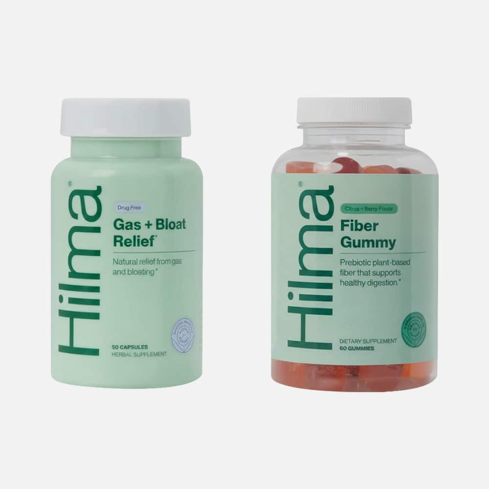 Hilma Gas & Bloating Relief + Prebiotic Fiber Gummies