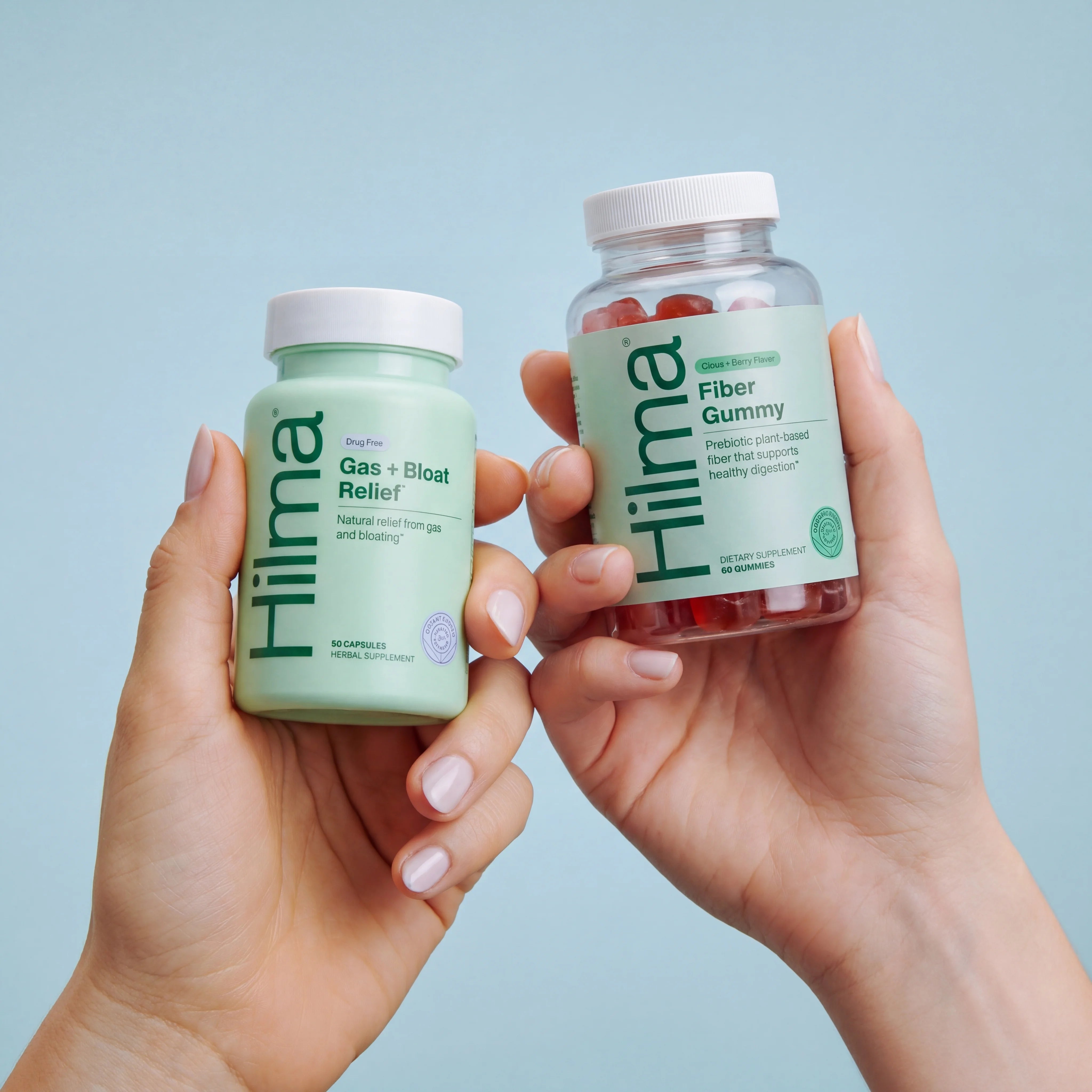 Hilma Gas & Bloating Relief + Prebiotic Fiber Gummies