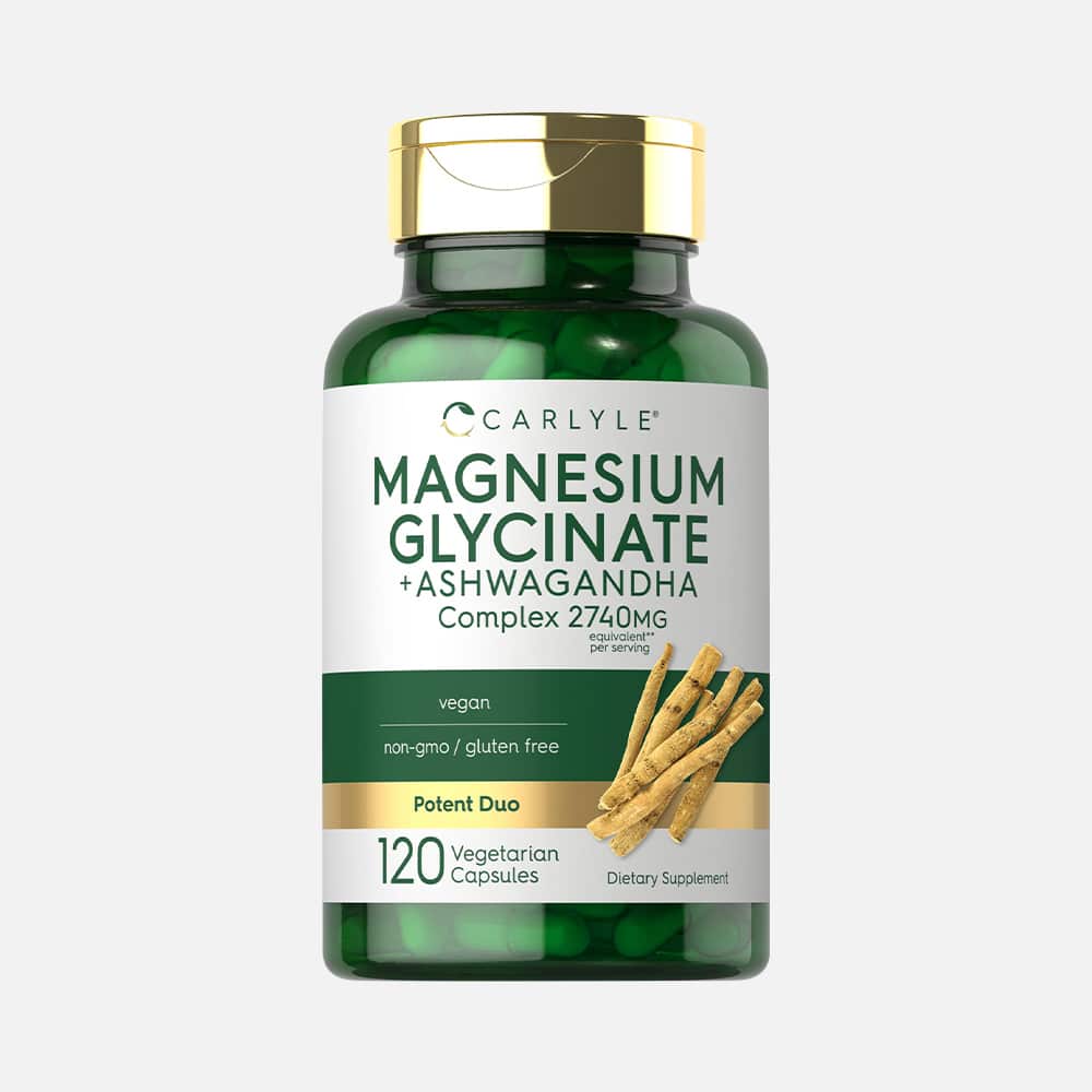 Magnesium Glycinate with Ashwagandha 2,740mg - 120 Capsules
