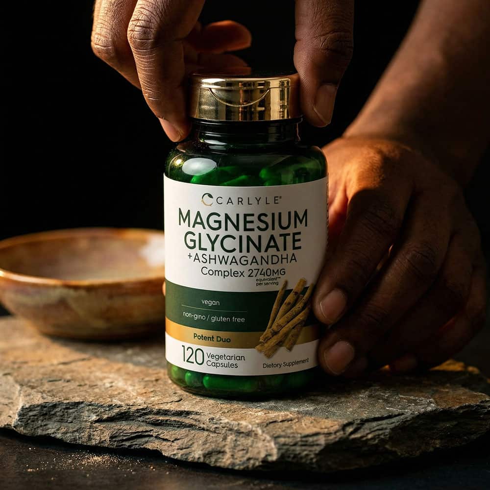 Magnesium Glycinate with Ashwagandha 2,740mg - 120 Capsules