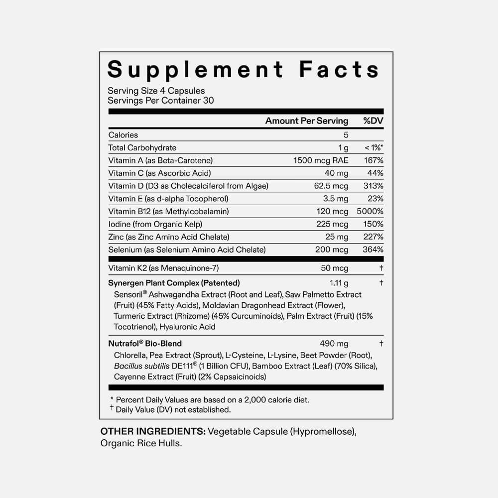 Nutrafol Vegan Hair Growth for Women Ages 18–44, 240 Capsules – 2-Month Supply