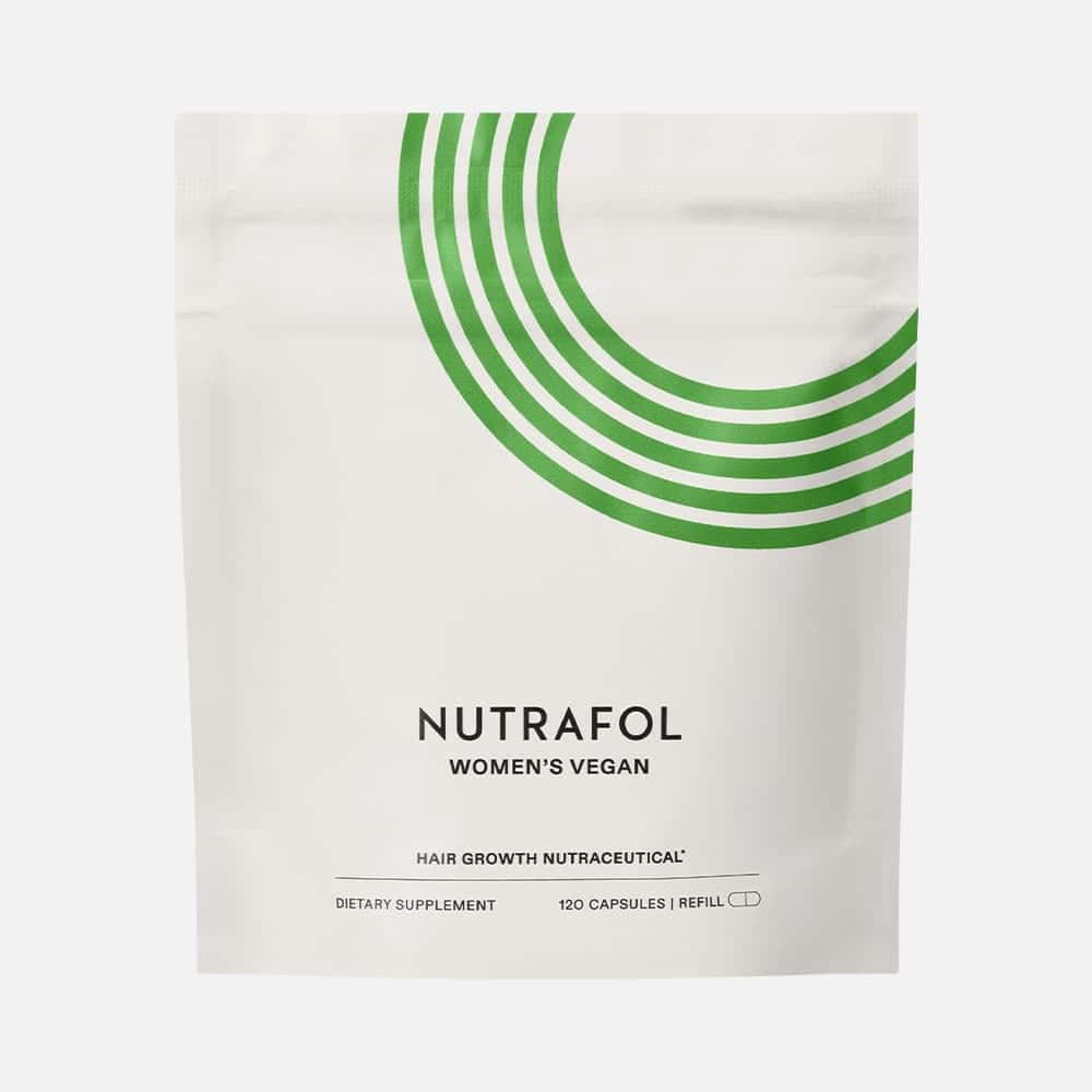 Nutrafol Vegan Hair Growth for Women Ages 18–44, 240 Capsules – 2-Month Refill Pouches