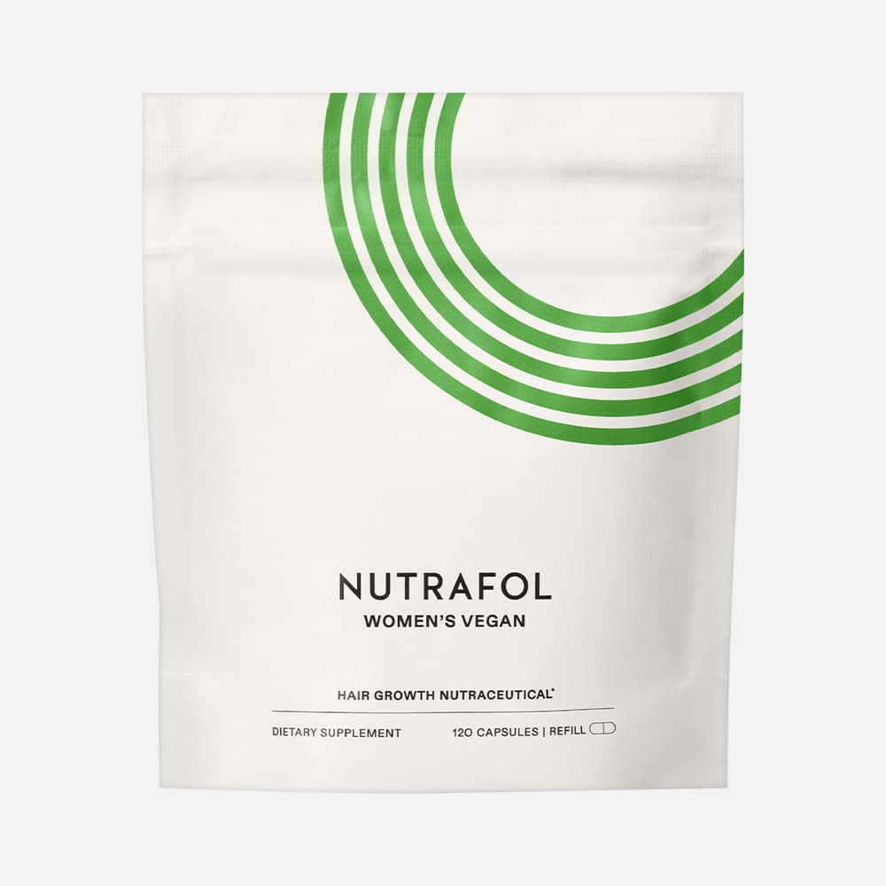 Nutrafol Vegan Hair Growth for Women Ages 18–44, 240 Capsules – 2-Month Refill Pouches
