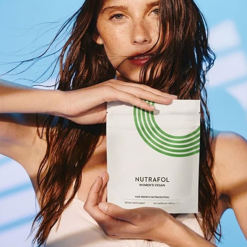 Nutrafol Vegan Hair Growth for Women Ages 18–44, 240 Capsules – 2-Month Refill Pouches