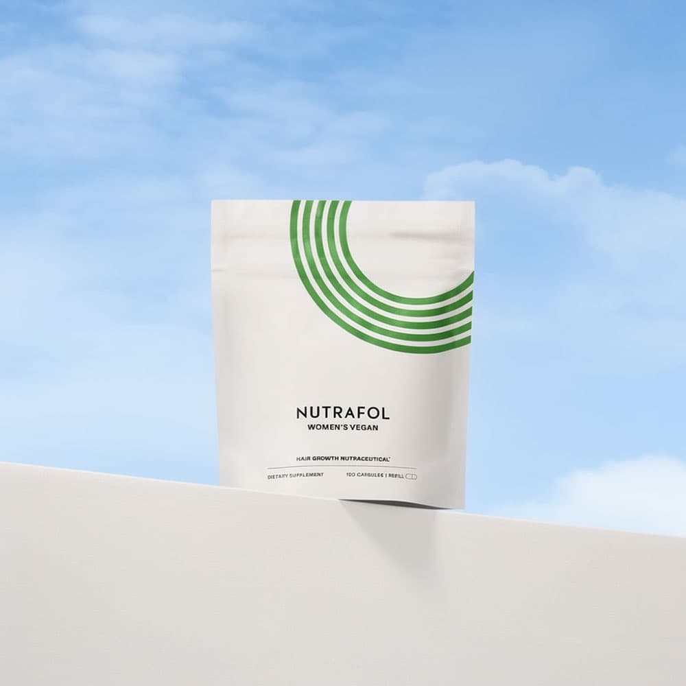 Nutrafol Vegan Hair Growth for Women Ages 18–44, 240 Capsules – 2-Month Refill Pouches