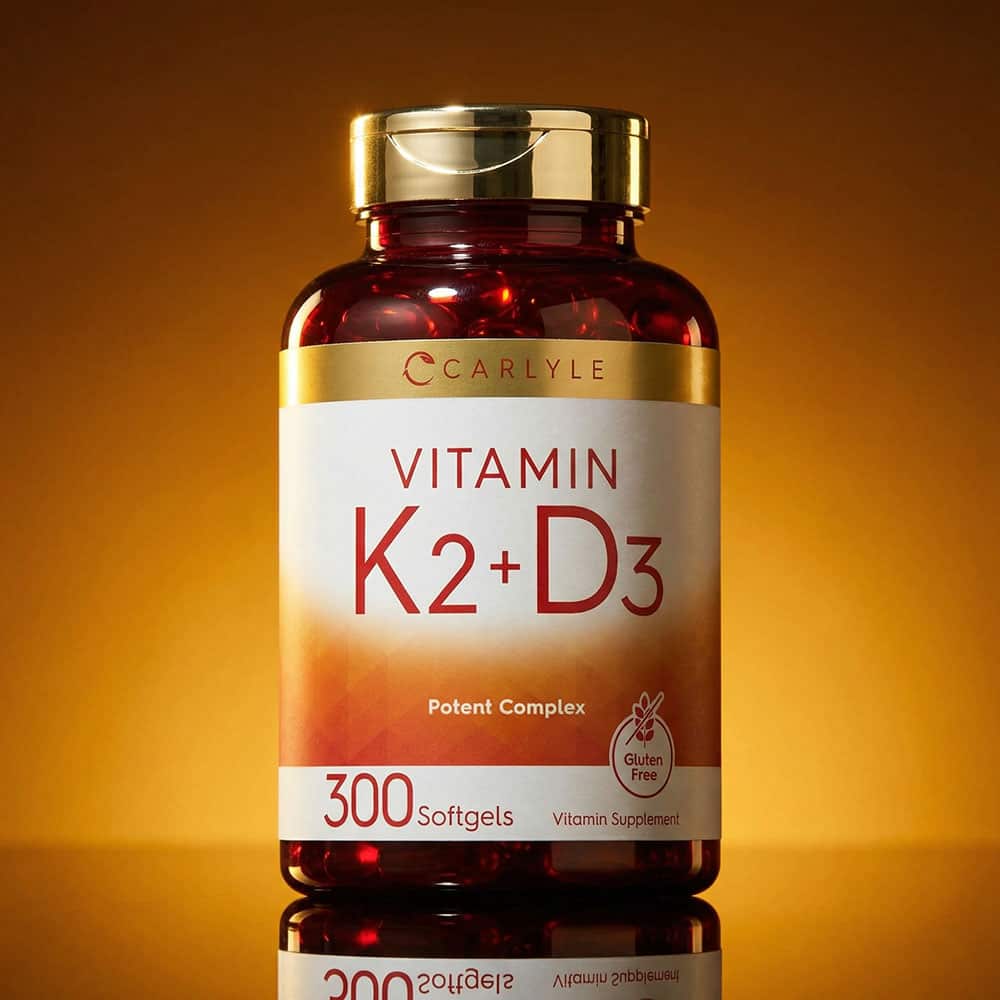 Vitamin K2 MK7 200mcg & D3 10,000 IU - 300 Softgels