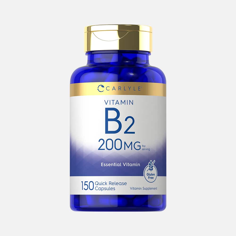 Vitamin B2 (Riboflavin) 200mg - 150 Vegetarian Capsules