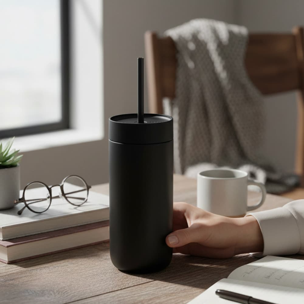 Fellow Carter Cold Tumbler 16oz - Matte Black Cup