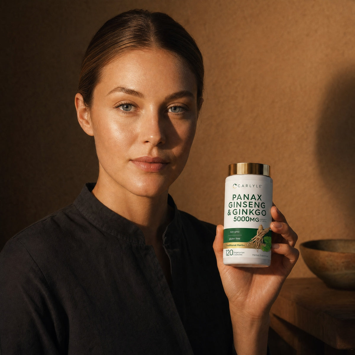 Panax Ginseng & Ginkgo 5000mg - 120 Veg Capsules