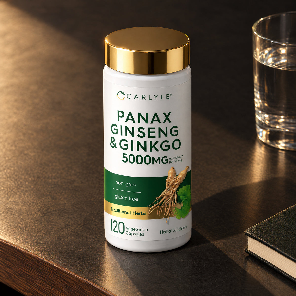 Panax Ginseng & Ginkgo 5000mg - 120 Veg Capsules