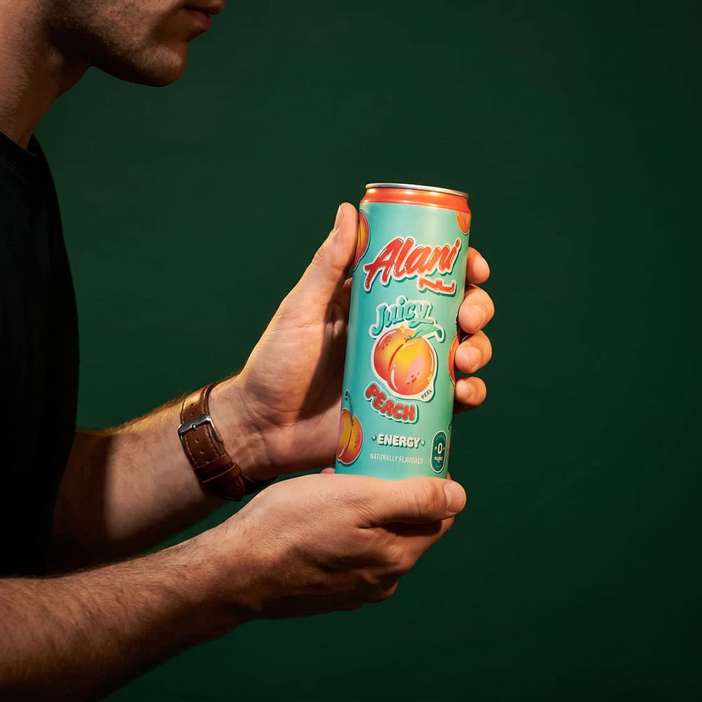 Alani Energy Drink – Juicy Peach, 12-Pack