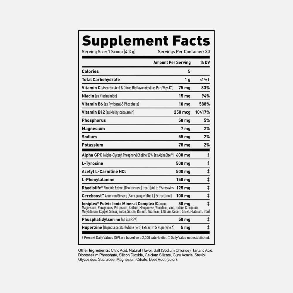Kaged Mindset Elite Nootropic - 30 Servings Powder