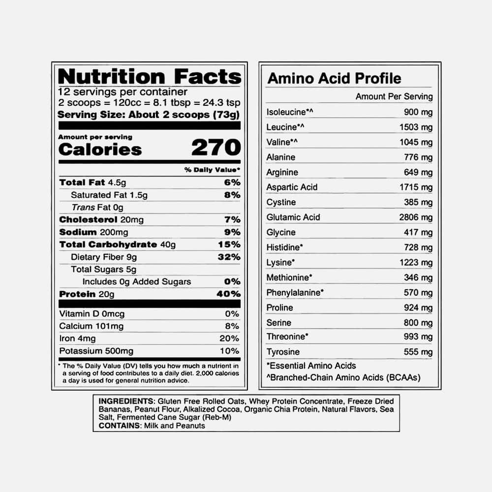 NAKED Oats Chocolate PB Banana 20g - 12 Servings