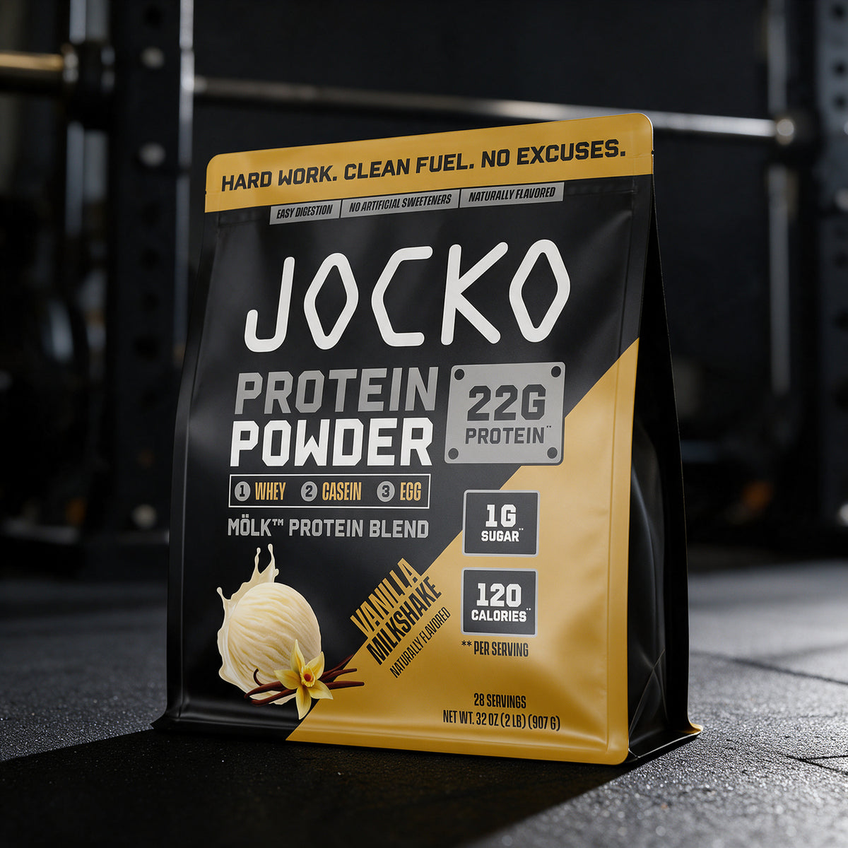 Jocko Fuel - Mölk Whey Protein - Vanilla Milkshake - 28 Servings