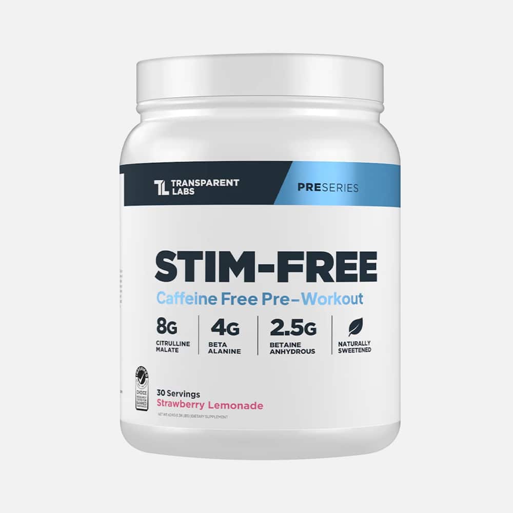 Stim-Free Pre-Workout Powder 23g - Strawberry Lemonade