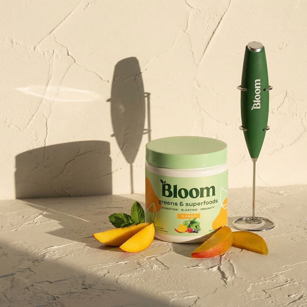 Superfood Greens Powder Mango - 30 Servings (With Frother)