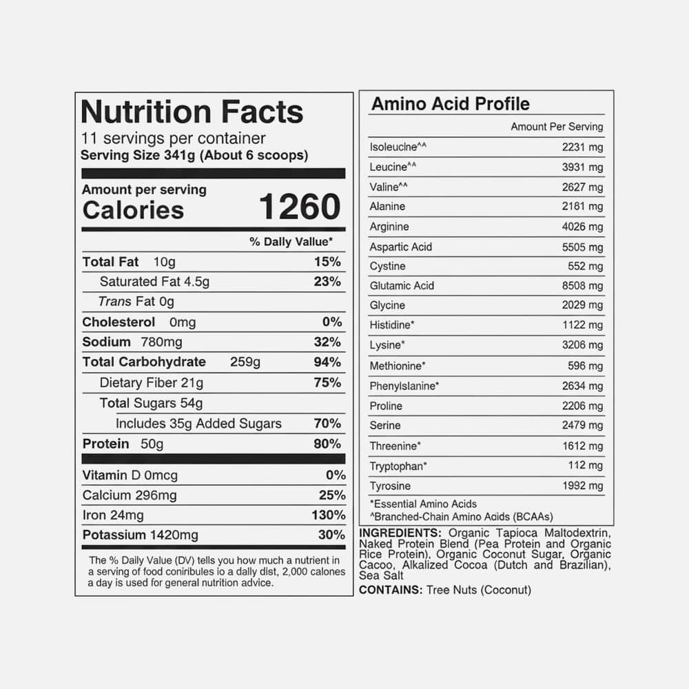 Vegan Mass Gainer