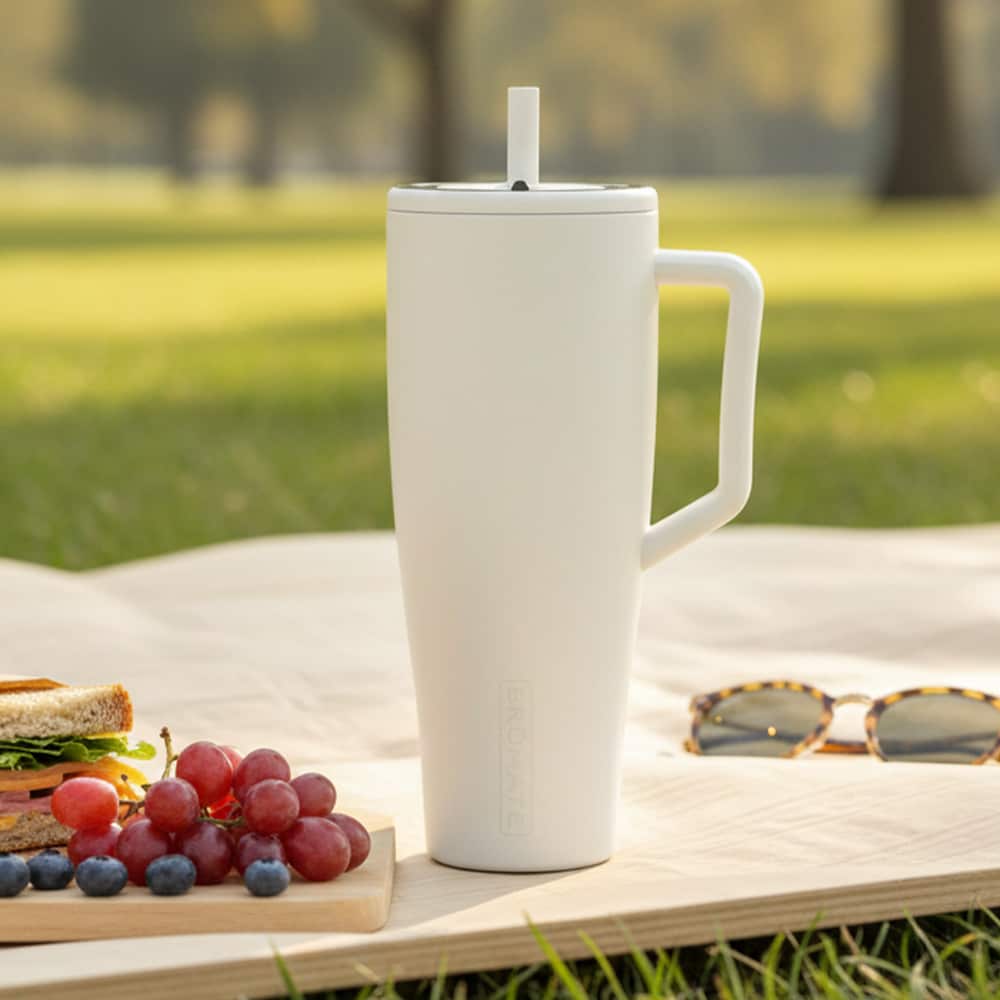 BrüMate Era Insulated Tumbler 40oz (Dune) - Straw & Handle
