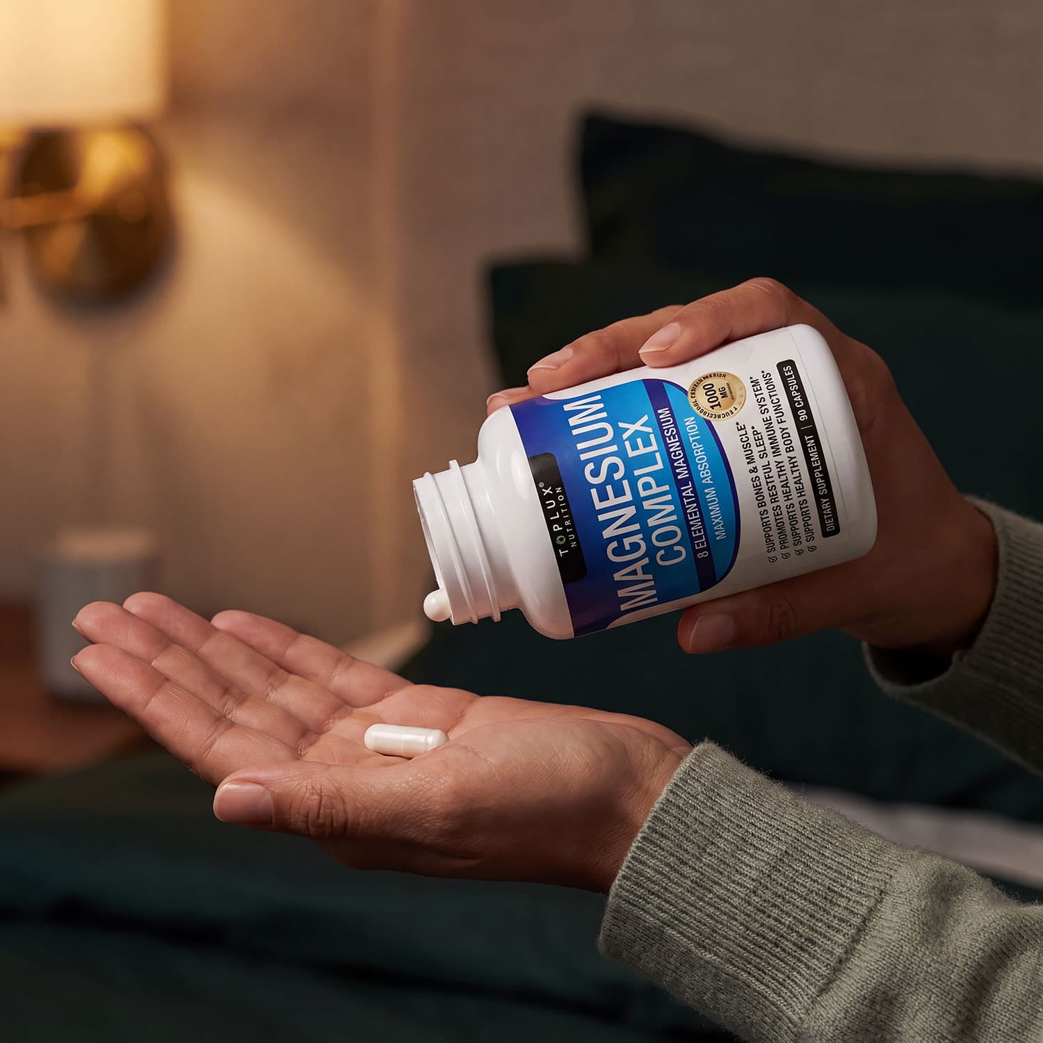 Toplux - Magnesium Complex 8-Form 1000mg - 90 Capsules
