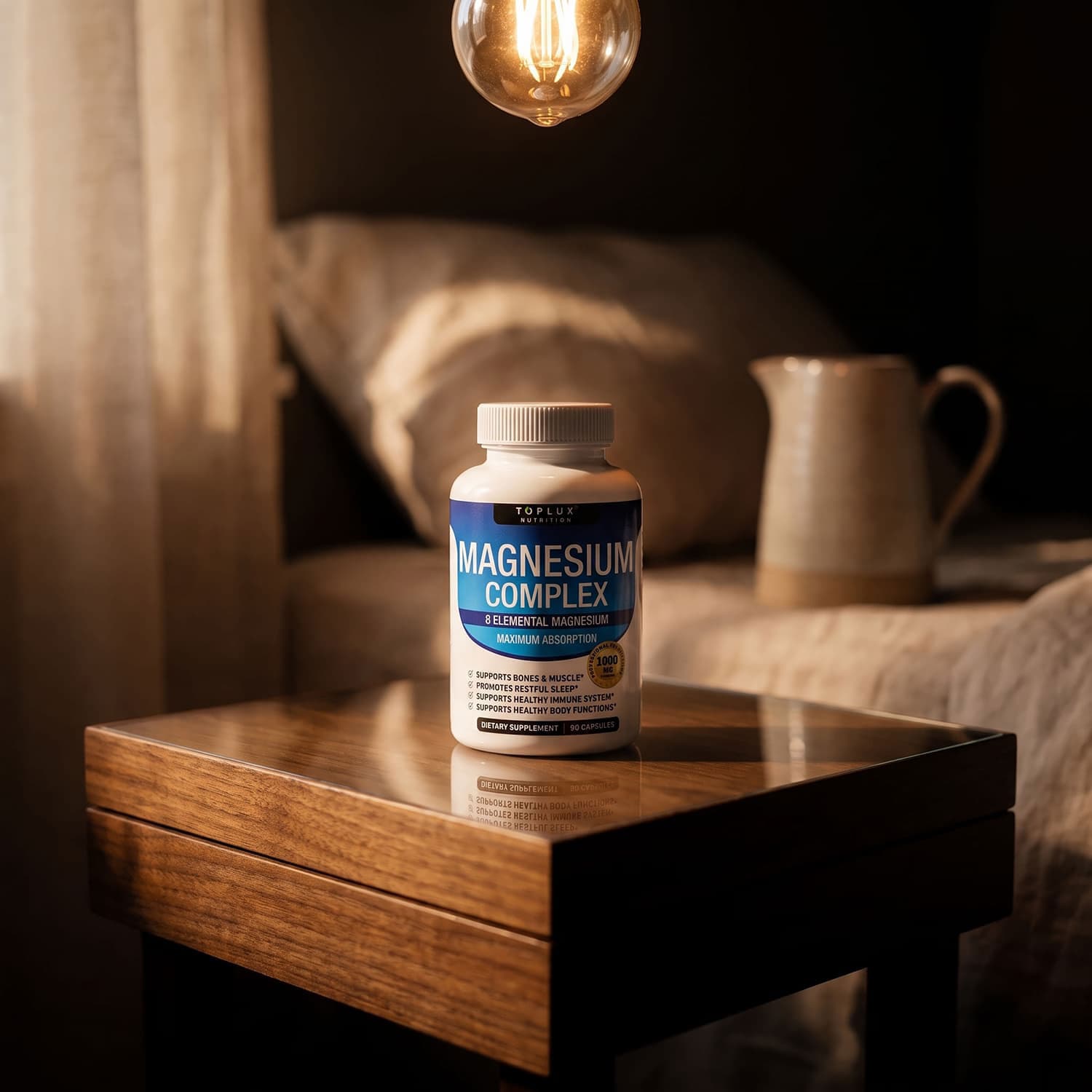 Toplux - Magnesium Complex 8-Form 1000mg - 90 Capsules