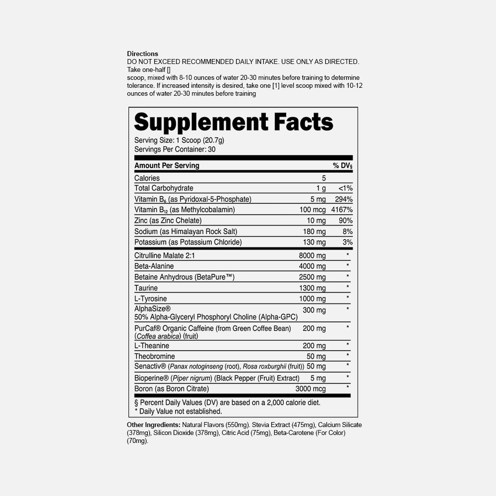 BULK Pre-Workout Powder