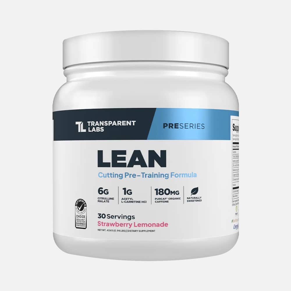 Lean Pre-Workout Powder - Strawberry Lemonade