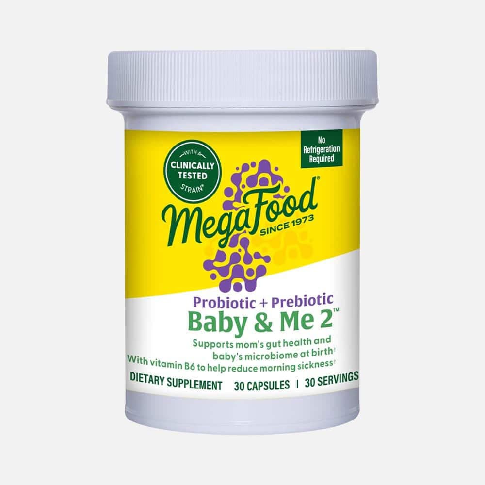 Baby & Me 2, Prenatal Probiotic with Vitamin B6 10 Billion CFU - 30 Capsules