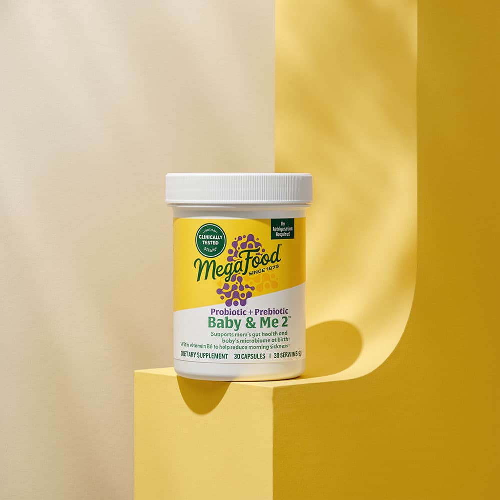 Baby & Me 2, Prenatal Probiotic with Vitamin B6 10 Billion CFU - 30 Capsules
