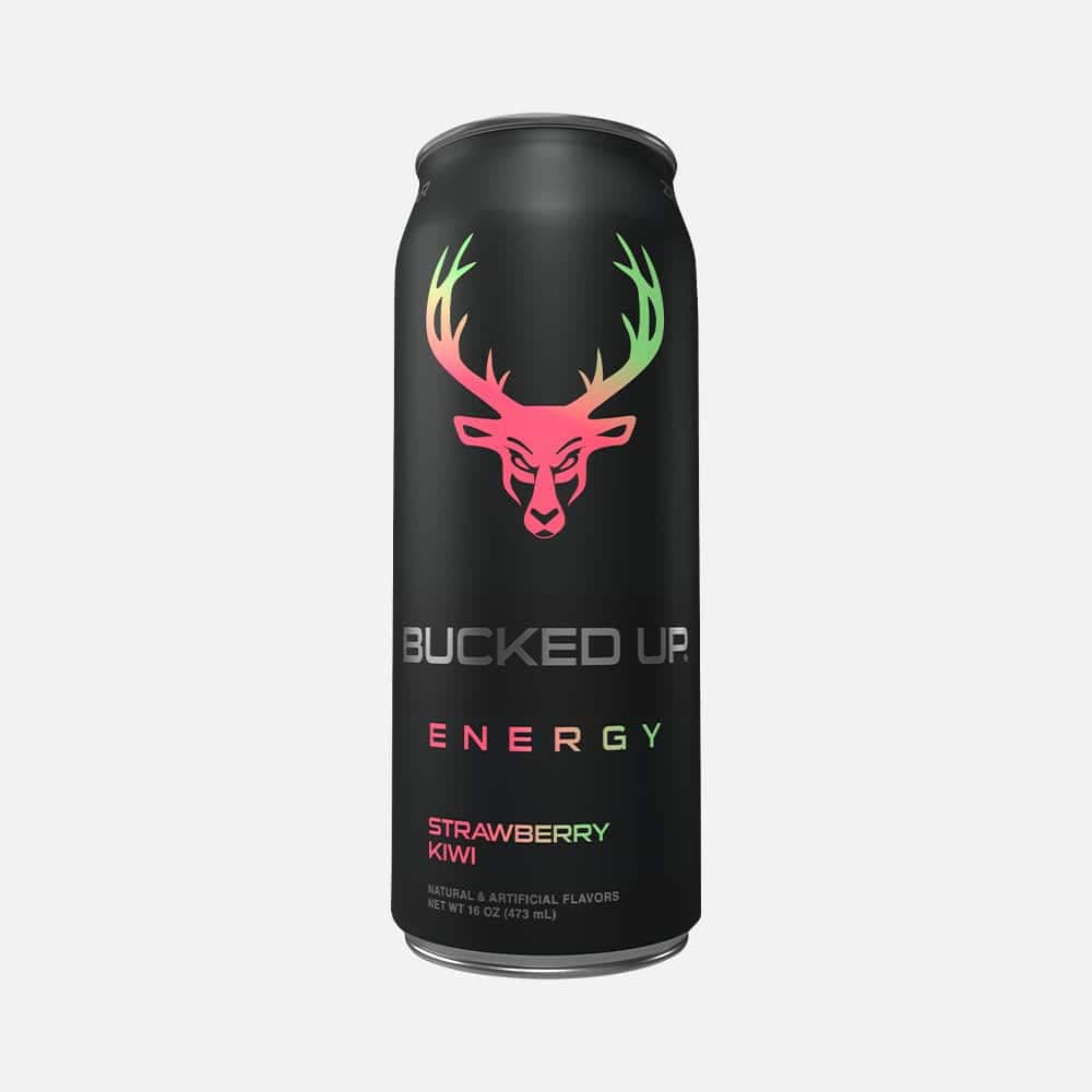 Bucked Up Energy 300mg - 12 Cans (Strawberry Kiwi)