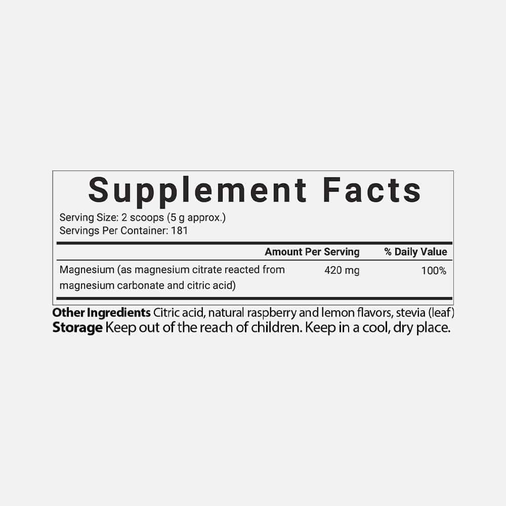 Miracle Mag, Calm Magnesium Citrate 350mg - 181 Servings Powder